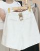  Q329- Quần Short Linen Xếp Ly Eo 