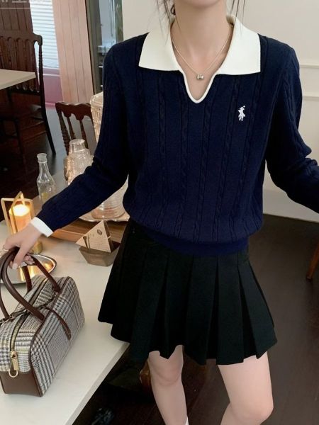  A735-Áo Len Dệt Kim Dài Tay Nghệ Thuật Mua Thu Hàn Quốc 