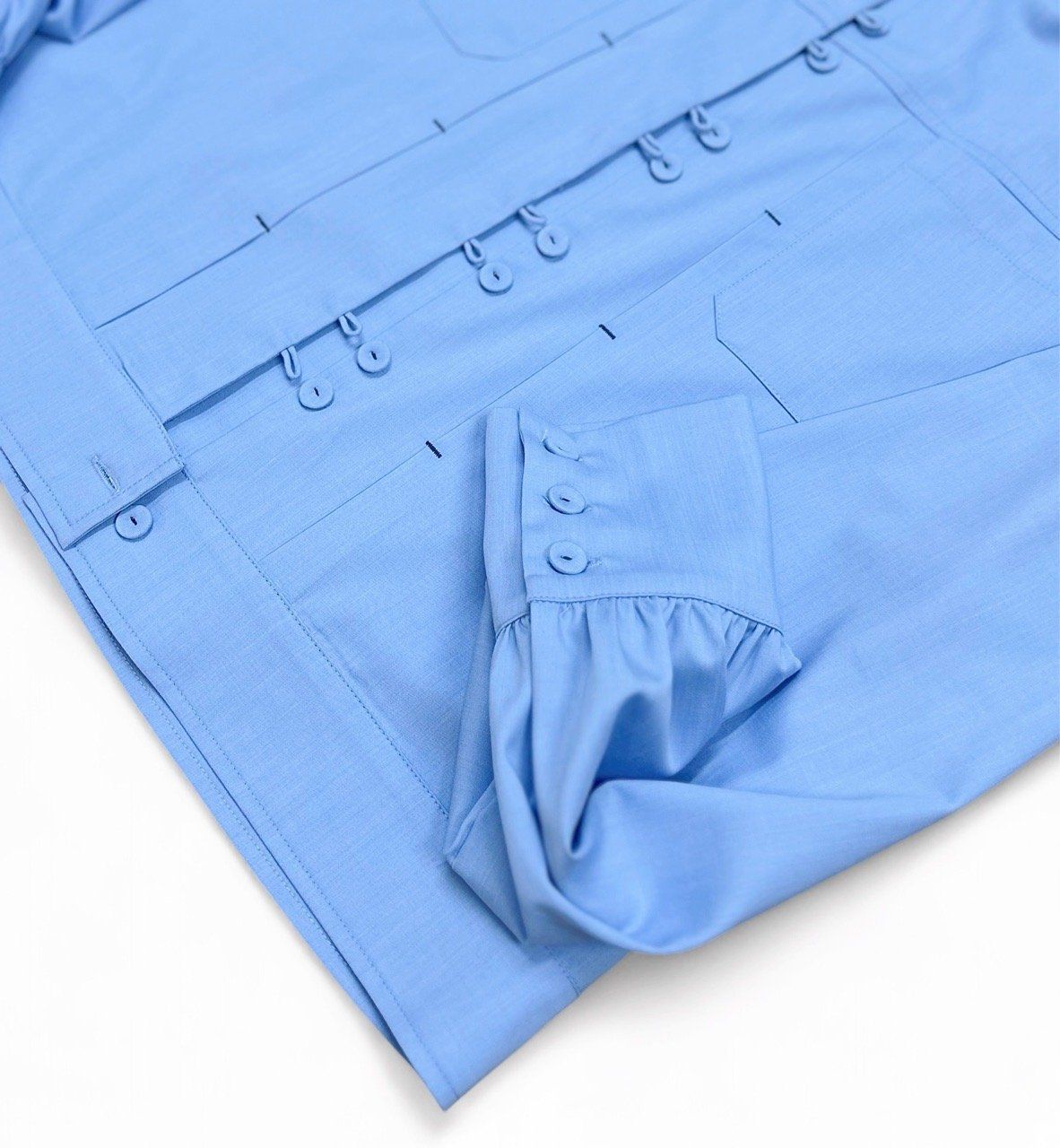  A730-Áo Sơ mi Khoác Ngắn Cổ Đứng 