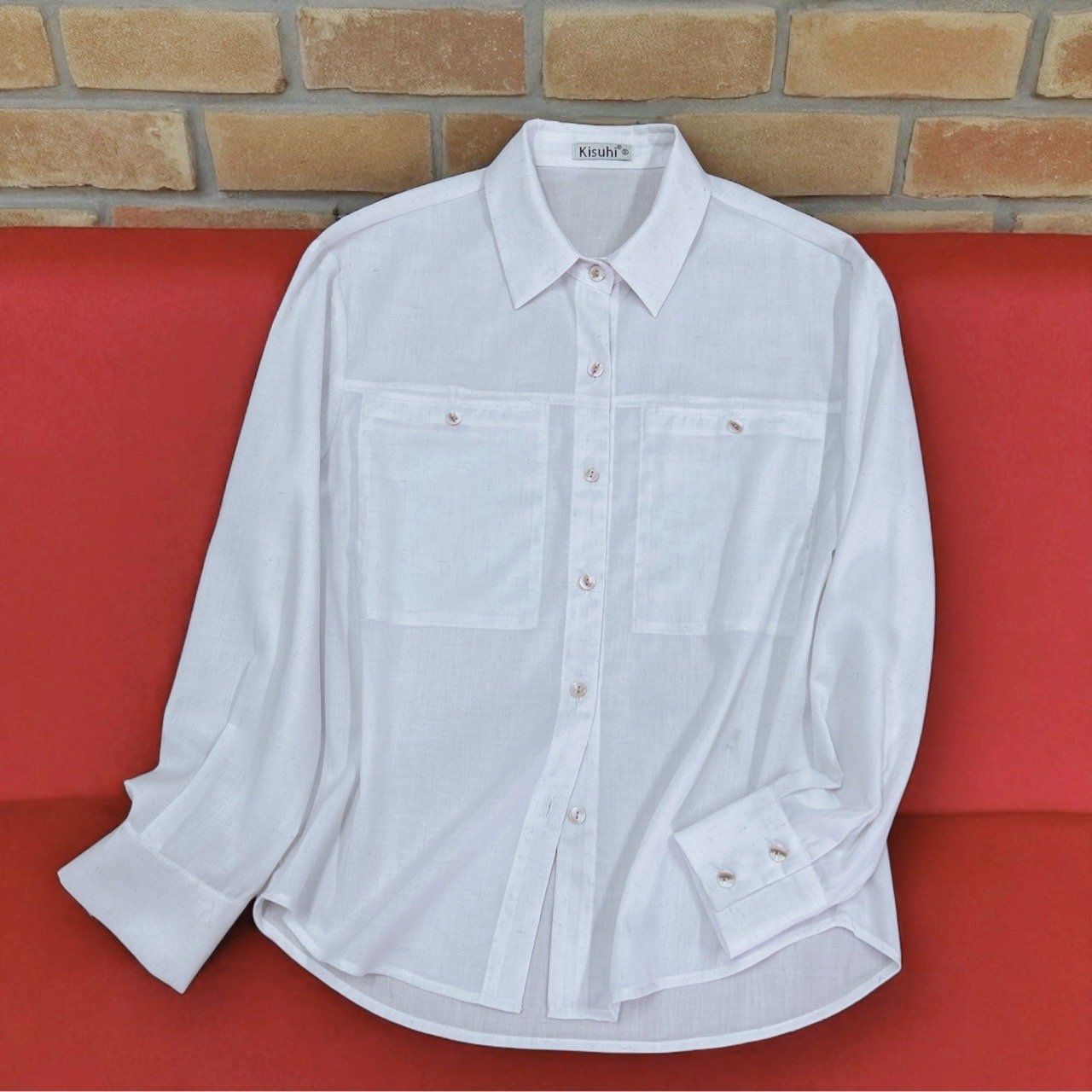  A716-Áo Sơ Mi Linen Tencel Tay Dài 