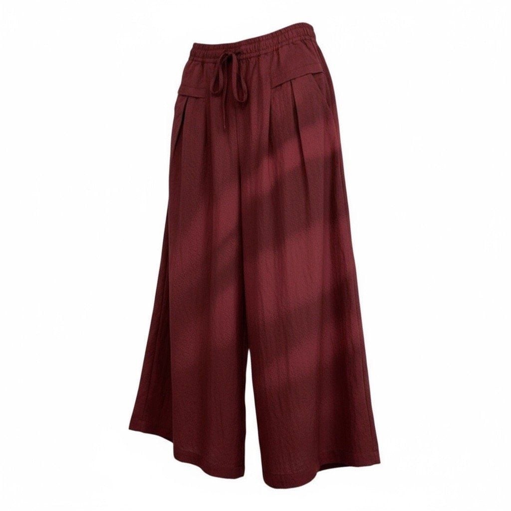  Q352- Quần Lụa  Tencel Brocade Ống Rộng 