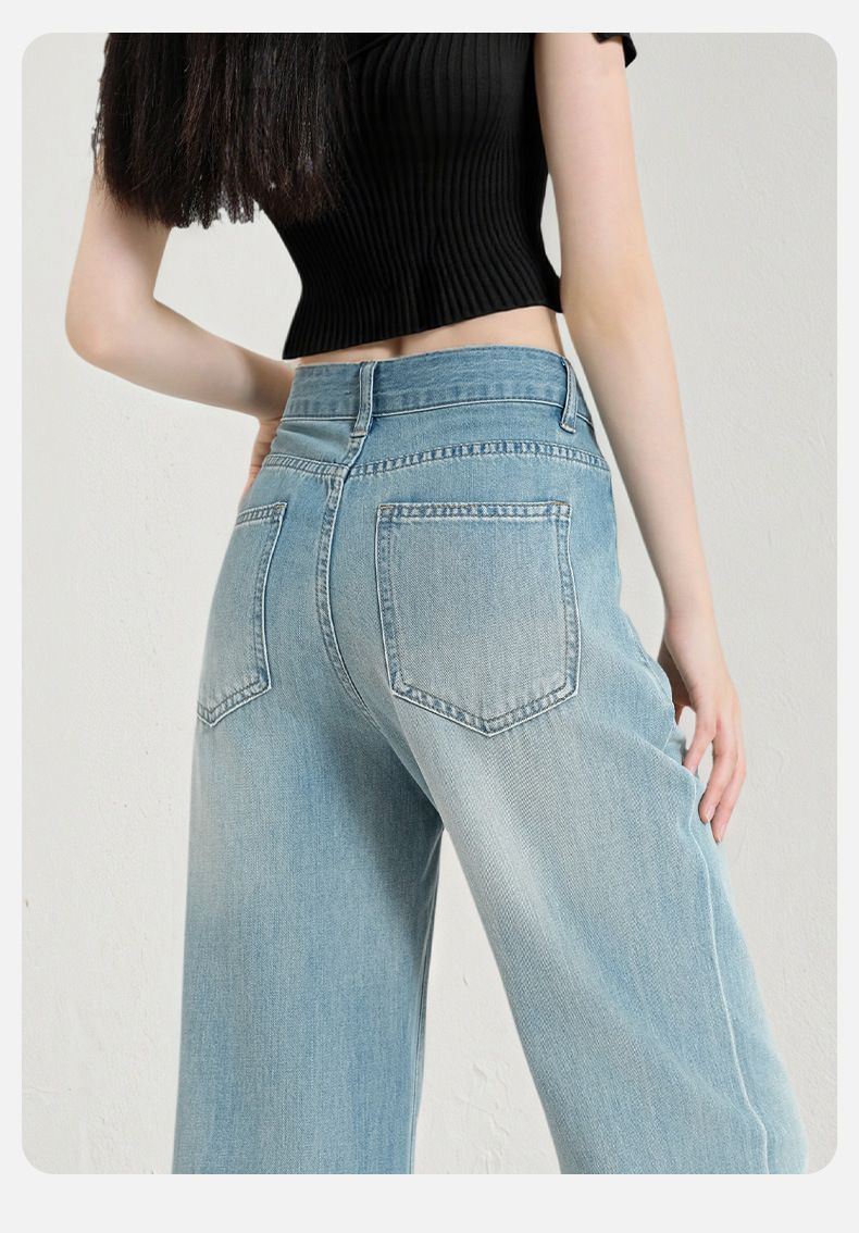  Q330-Quần Jeans Lụa Mềm Mại Wash Nhẹ 