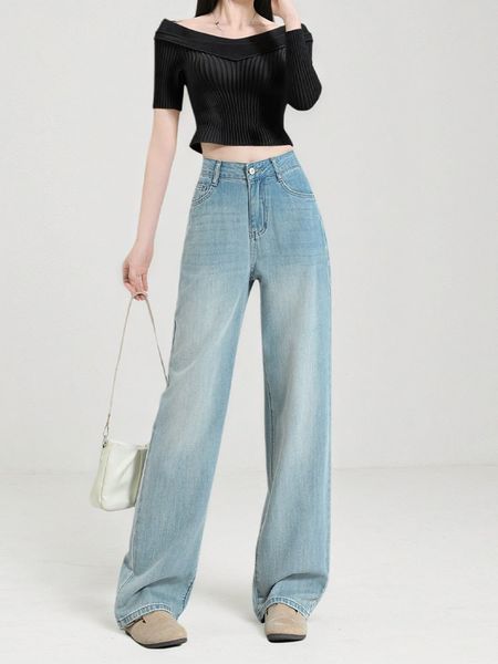  Q330-Quần Jeans Lụa Mềm Mại Wash Nhẹ 