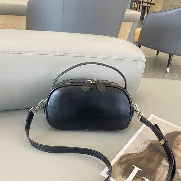  TX153-Túi Xách Da Thật Oval Tiện Dụng 