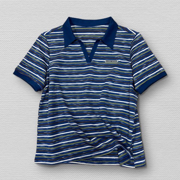  AT40-Áo Thun Sọc Cổ V 