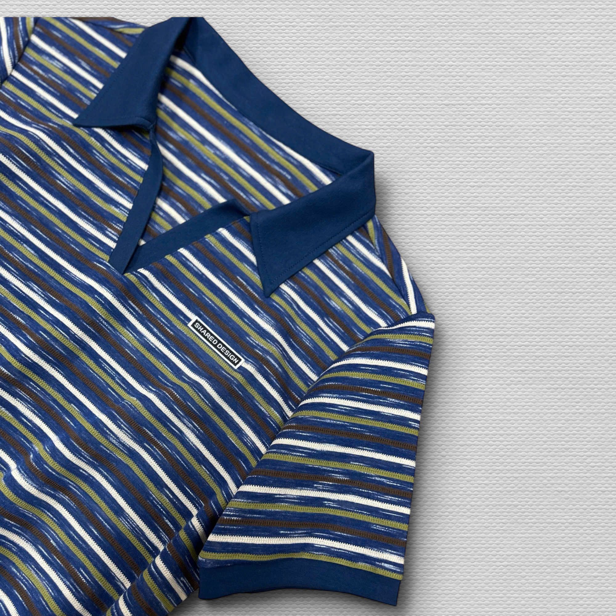  AT40-Áo Thun Sọc Cổ V 