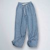  Q317- Quần Sọc Ống Rộng Xếp Ly Dây Rút 