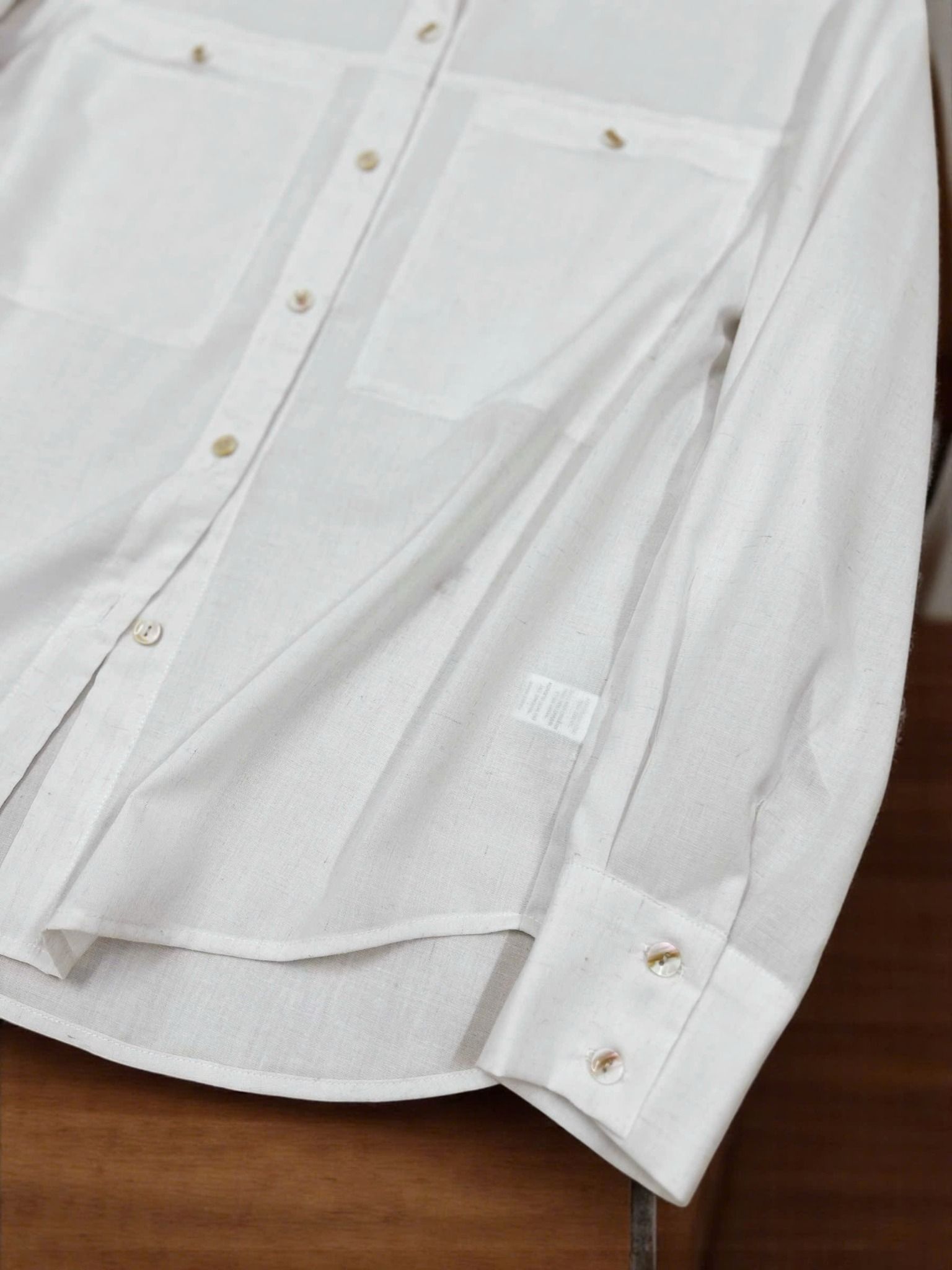  A716-Áo Sơ Mi Linen Tencel Tay Dài 