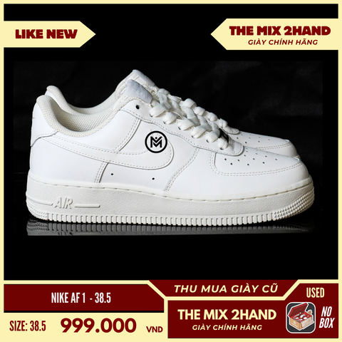Nike Air Force 1 All White - Size 38.5