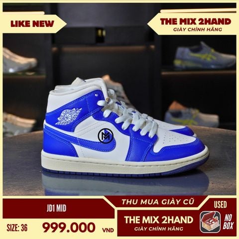 Nike Air Jordan 1 Mid Kentucky Blue - Size 36