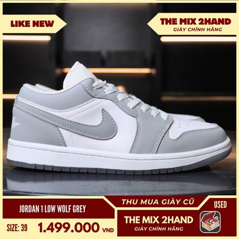 Nike Air Jordan 1 White Wolf Grey -  Size 39