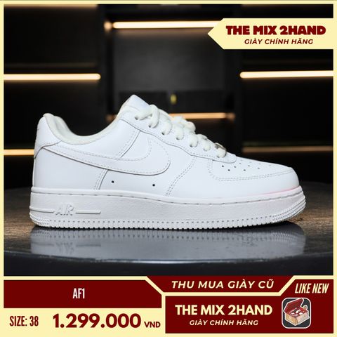 Nike Air Force 1 All White - Size 38