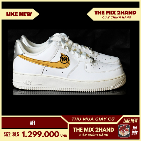 Nike Air Force 1 07 White Gold - Size 38.5
