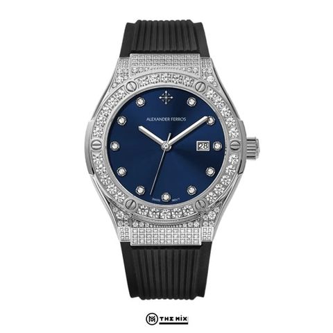 Đồng Hồ AF 2252FS-05 - 33mm Automatic Navy Full Gem-set