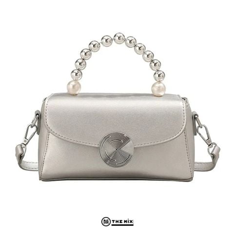 Túi Jual Aroana Bag Chain Tròn - Bạc Metalic