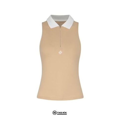 Áo thể thao nữ Mini Polo - Beige