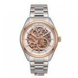 Đồng Hồ AF 9262D/02 - 40mm - White Gold Automatic Skeleton - ảnh 1
