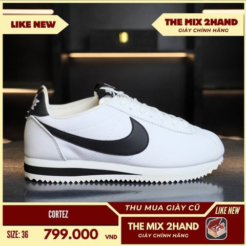 Nike Cortez Black White - Size 36