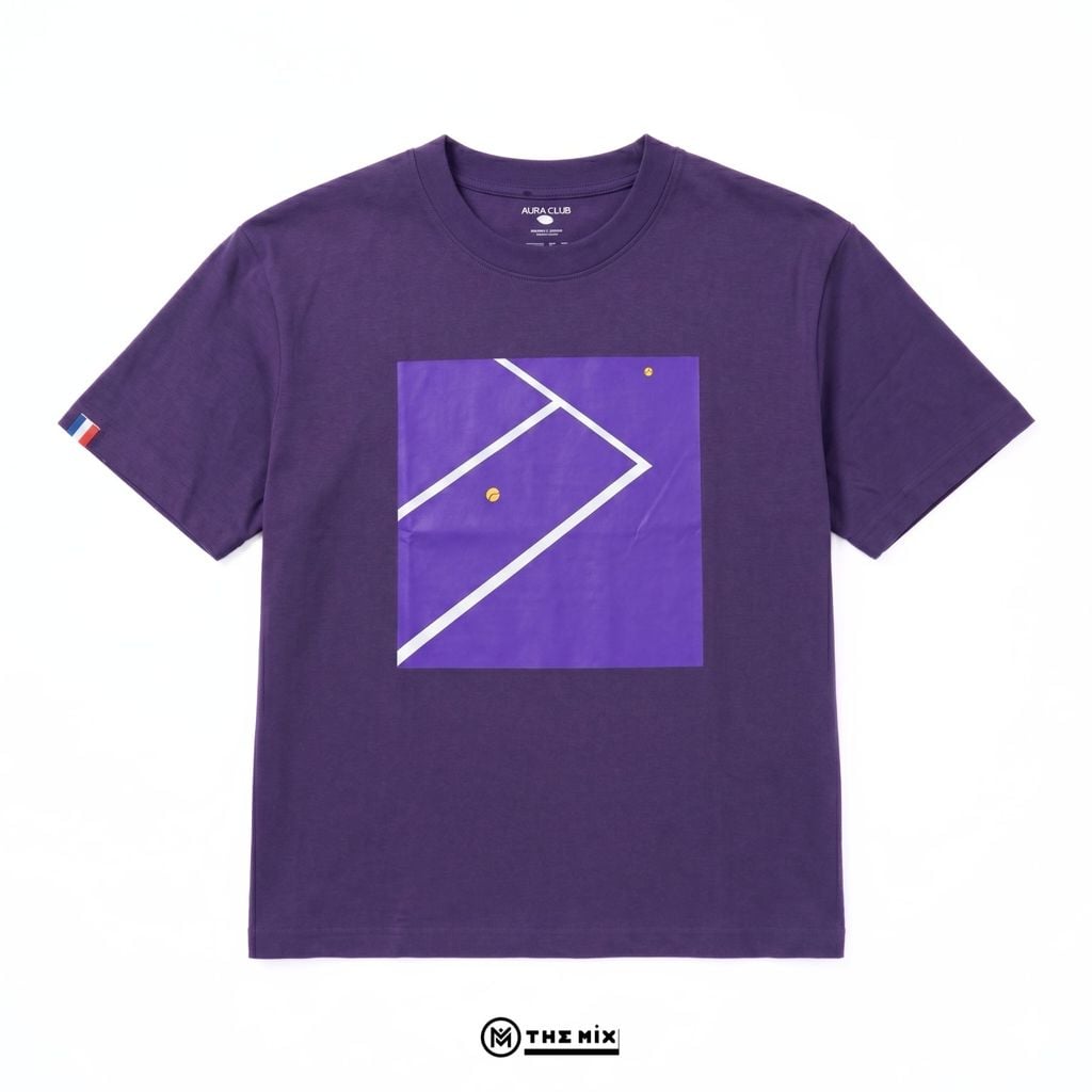 Áo Aura Club Baseline Boxy Tee - Tím