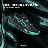 Asics Gel Resolution X Black Aurora Green - ảnh 2