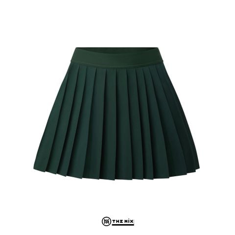 Chân Váy Pleated Skirt Xếp Ly Nhỏ - Xanh Lá