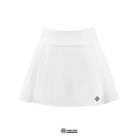 Chân Váy Xếp Ly Noor Skirt - Trắng