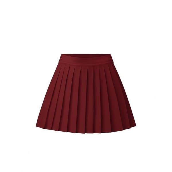 Chân Váy Pleated Skirt Xếp Ly Nhỏ - Đỏ