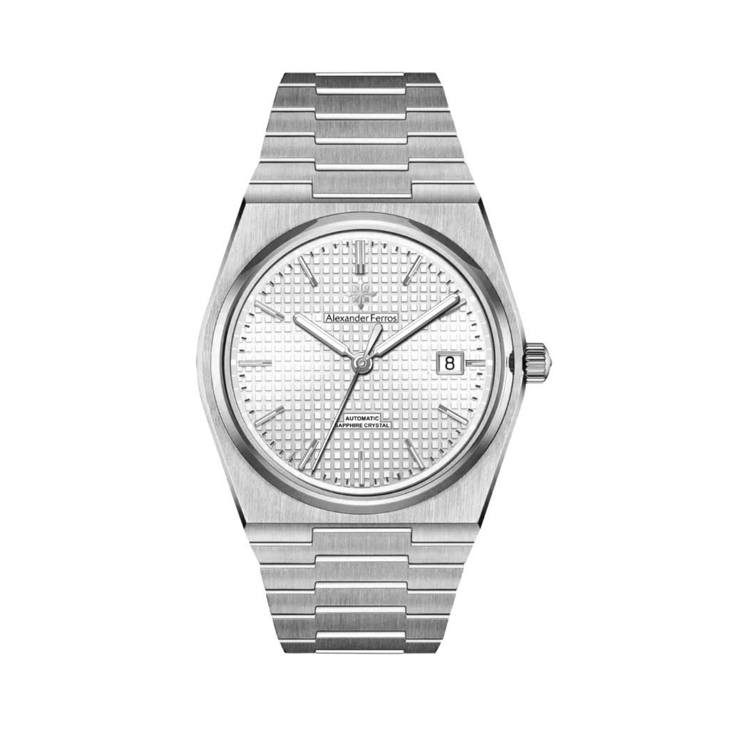 Đồng Hồ 5052S/02 Guilloché Silver 40mm - Alexander Ferros