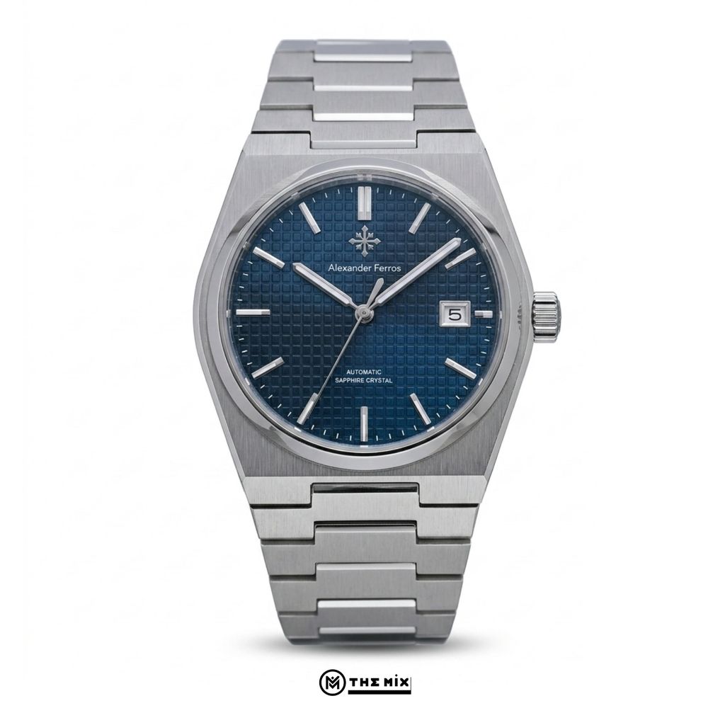 Đồng Hồ 5052S/05 Guilloché Navy - Alexander Ferros