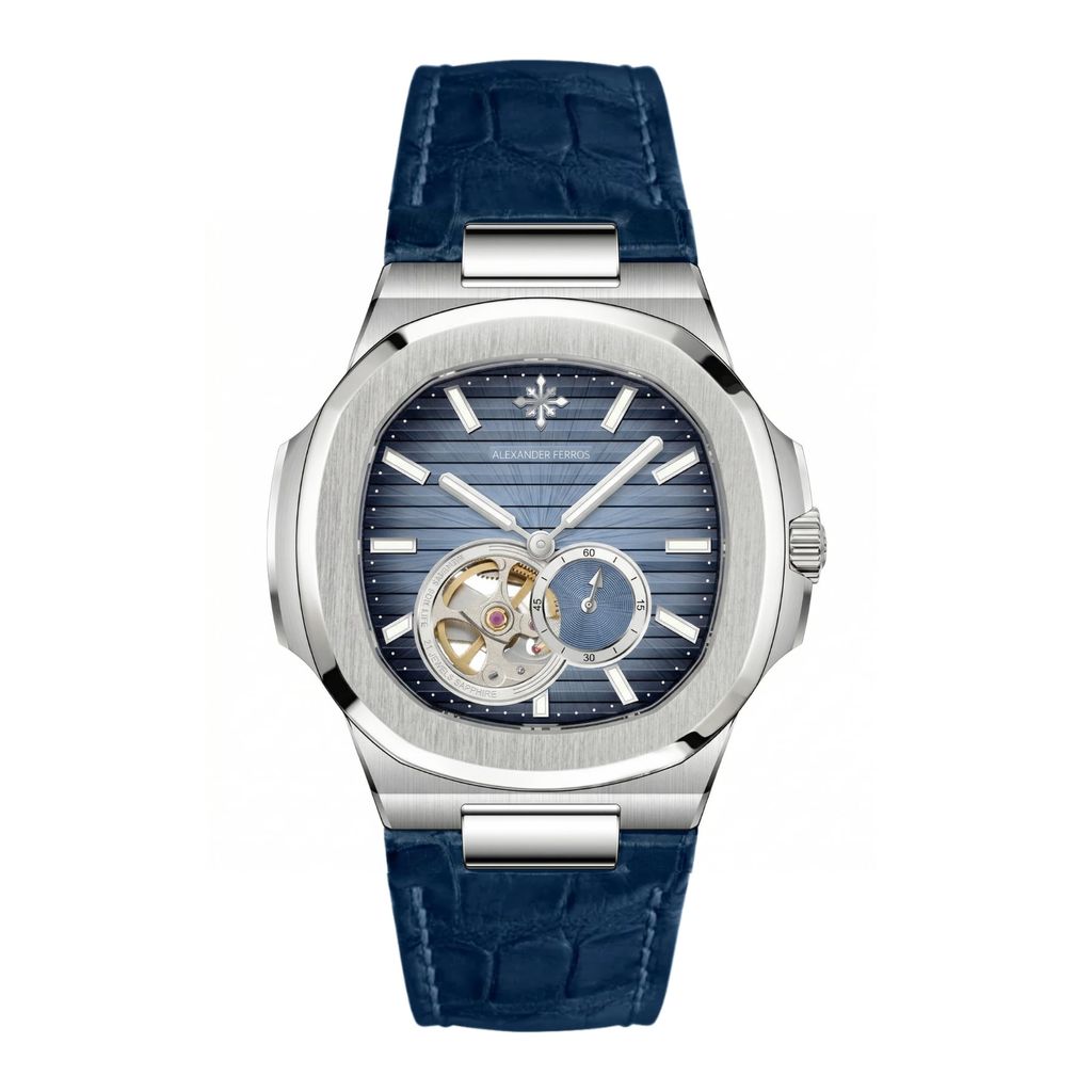 Đồng Hồ 6312S/05 Navy Silver 40mm - Alexander Ferros