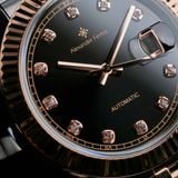 Đồng Hồ AF 8132D/01 - 40mm - Black Sunburst Dial Fluted Silver Gold - ảnh 5