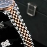 Đồng Hồ AF 8132D/08 - 40mm Choco Sunburst Dial Fluted Silver Gold - ảnh 10