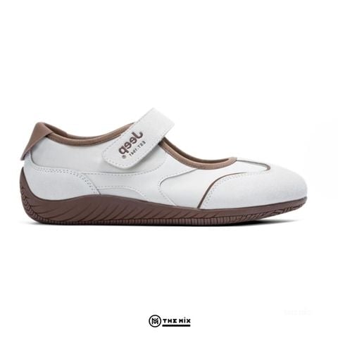 Jeep Mary Jane Ballet Soft ‘White Brown
