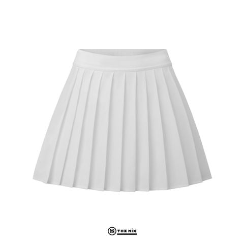 Chân Váy Pleated Skirt Xếp Ly Nhỏ - Trắng