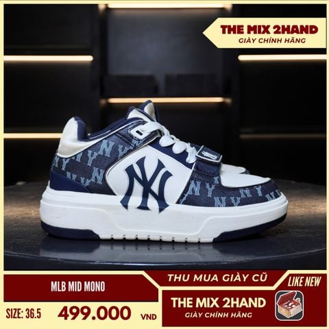 MLB Chunky Liner Mid Mono Navy - Size 36.5