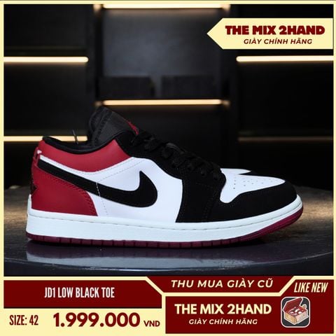 Nike Air Jordan Black Toe New Box - Size 42