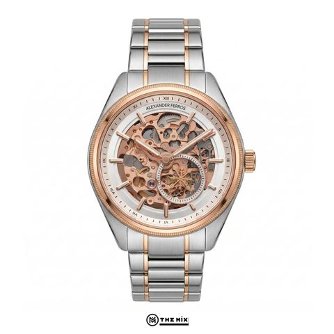 Đồng Hồ AF 9262D/02 - 40mm - White Gold Automatic Skeleton