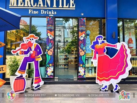 rang trí trọn gói trang trí cổng halloween - tiểu cảnh mẫu 652.