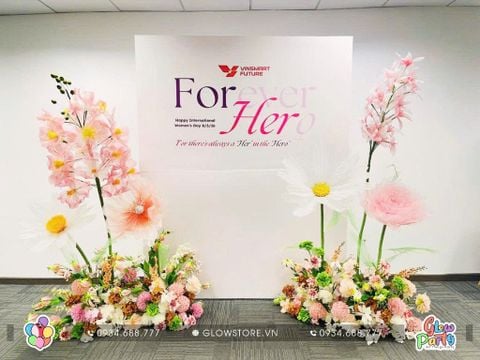Gói Trang Trí Backdrop 3m x 2m4 Tại Vinsmart – Nghệ Thuật Hoa Khổng Lồ 