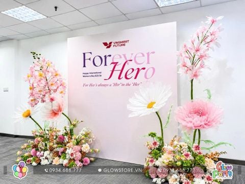 Gói Trang Trí Backdrop 3m x 2m4 Tại Vinsmart – Nghệ Thuật Hoa Khổng Lồ