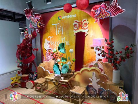 Trend Trang Trí Backdrop Trung Thu – Tiểu Cảnh Dân Gian Cho Văn Phòng Doanh Nghiệp 