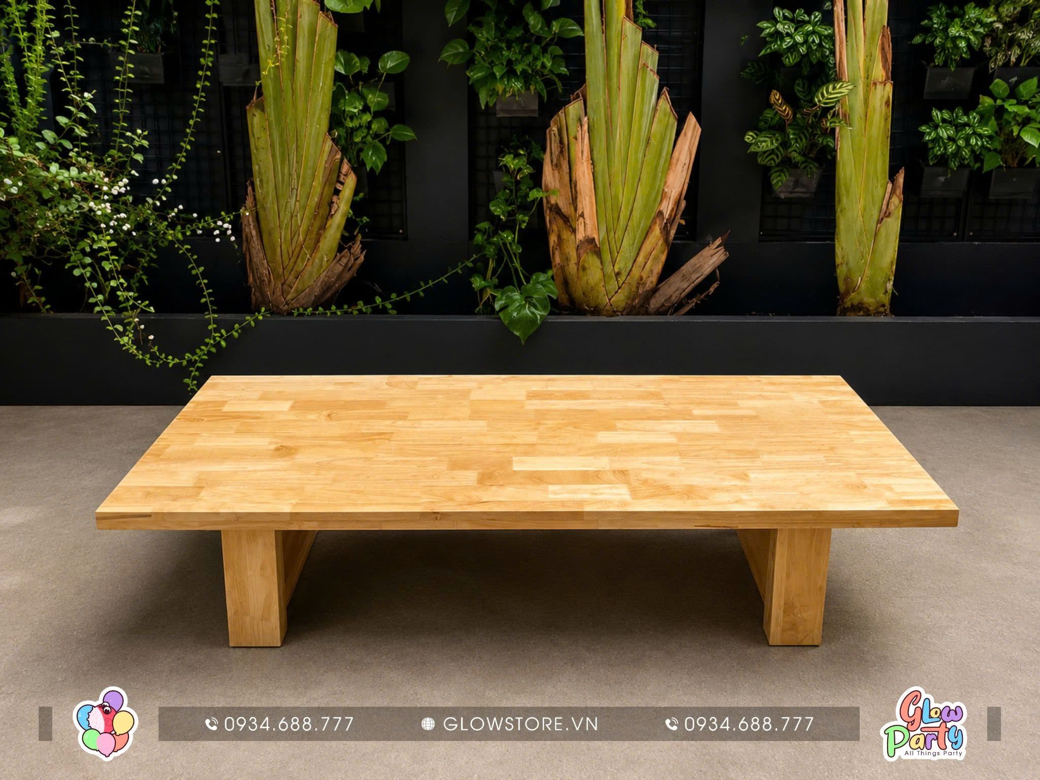 Thuê Bàn Gỗ Thấp Ngồi Bệt