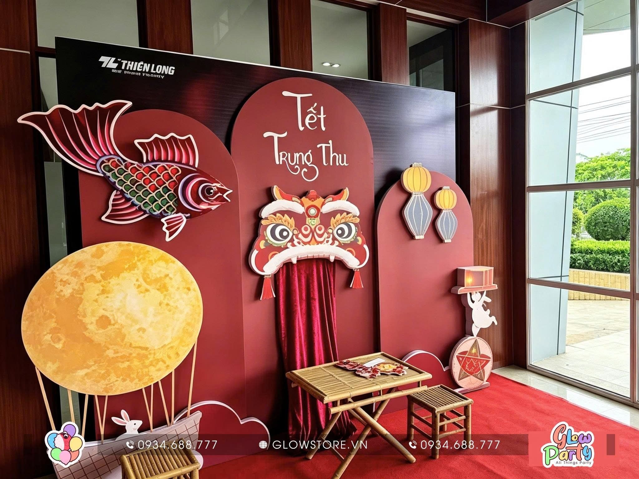 Trang trí trọn gói Background Trung Thu mẫu 635