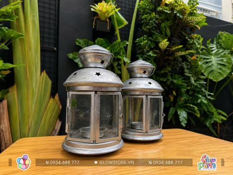 Thuê Cặp Đèn Bão Bạc Cổ Điển - Phụ kiện Decor 