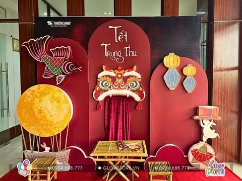  Trang trí trọn gói Background Trung Thu mẫu 635 