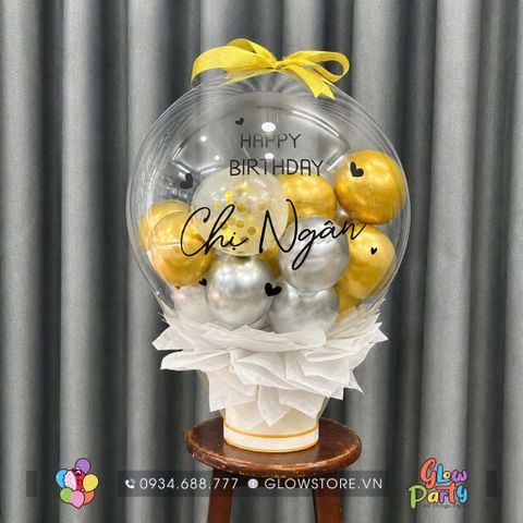 Hộp quà bong bóng kéo tiền mẫu 15