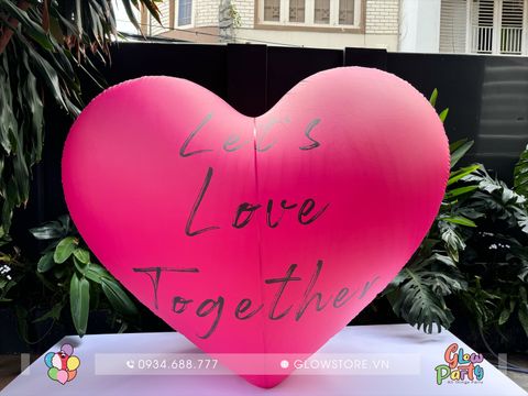  Thuê Phao PVC - Phao Trái tim khổng lồ 2m 