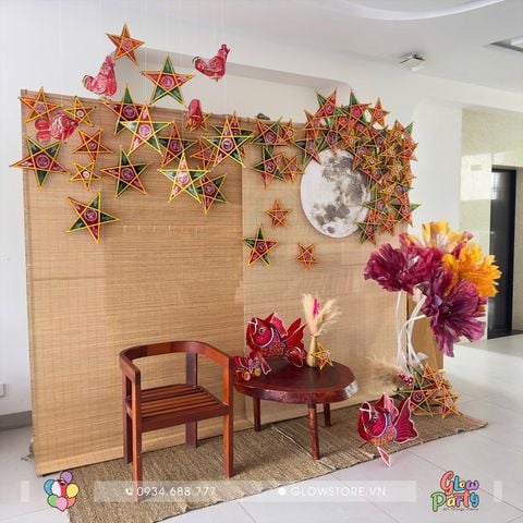 Gói trang trí sự kiện Trung Thu phong cách dân gian traditional, xu hướng trang trí trung thu, chụp ảnh trung thu 