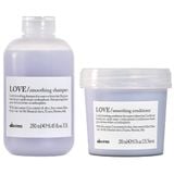 Combo Gội/Xả Davines LOVE Smoothing mềm mượt dành cho tóc thô xơ - 250 ml