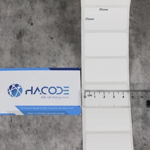 Decal giấy (45x25)mm x 50m